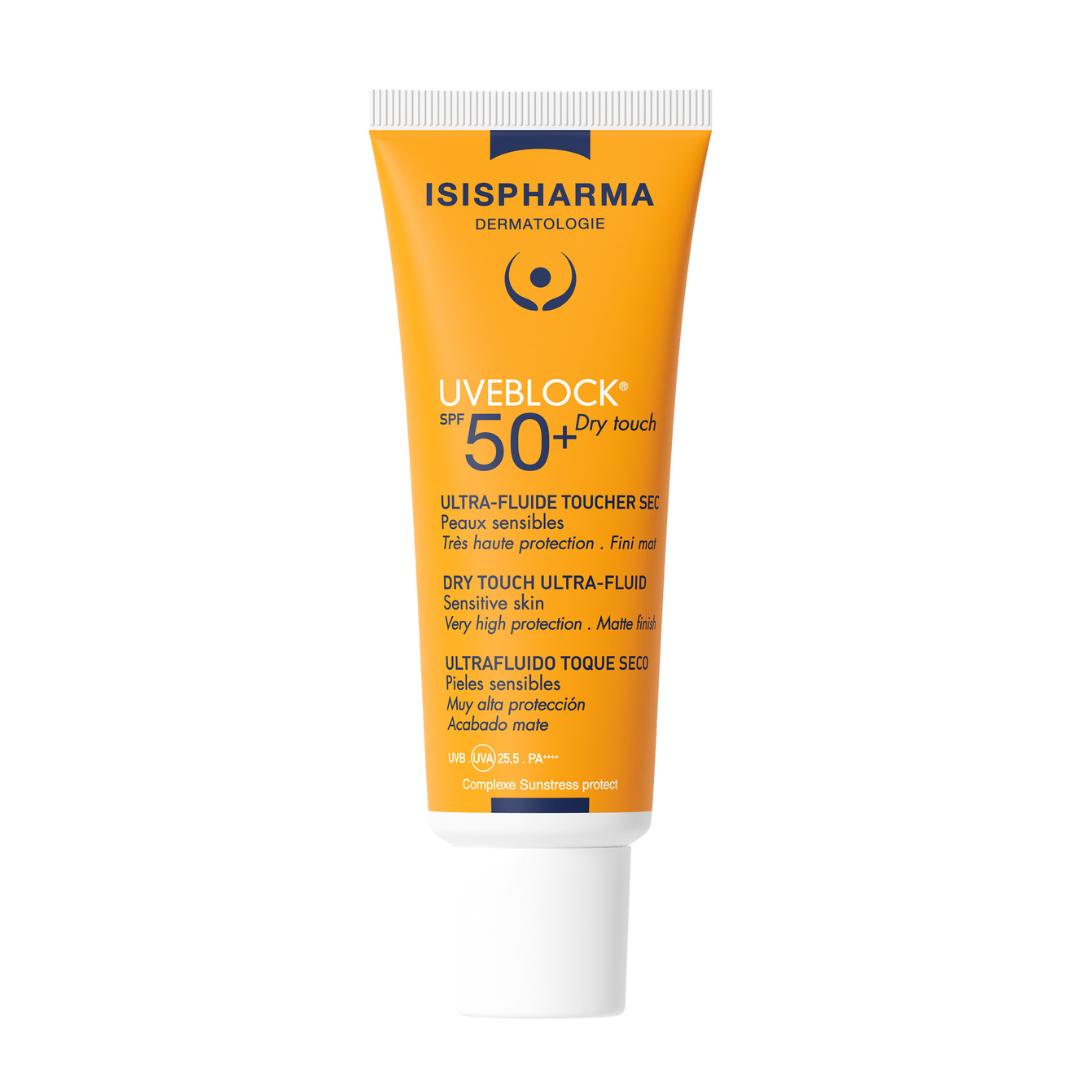 Флюид солнцезащитный UVEBLOCK Dry Touch SPF50+, ISISPHARMA, 40мл