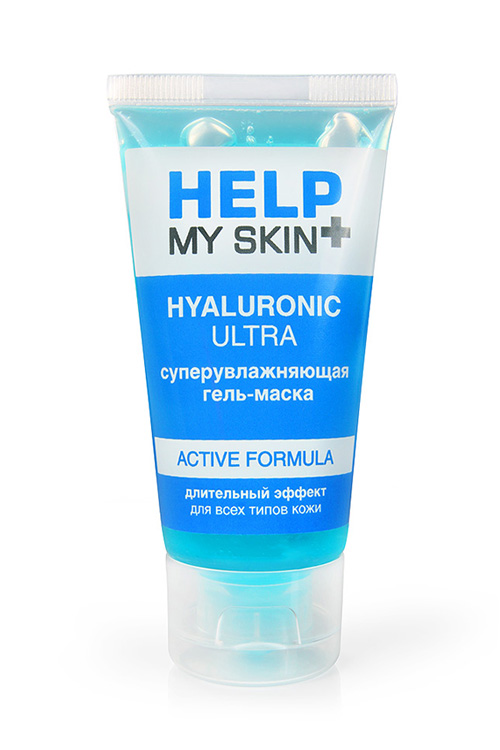 Суперувлажняющая гель-маска для лица HELP MY SKIN HYALURONIC, 60 г