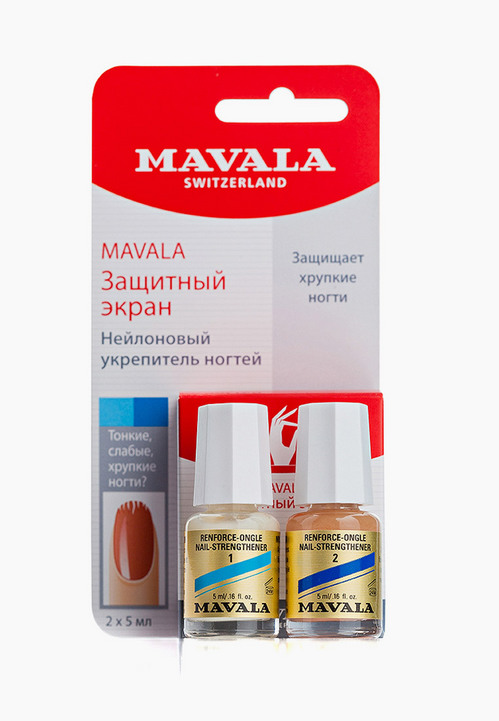 Нейлшилд Mavala Защитный экран д/ногтей, 5 мл, 2 шт