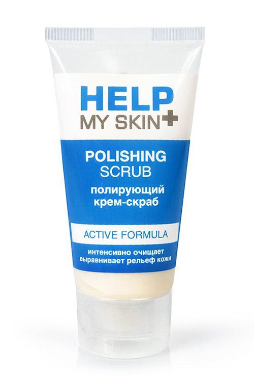 Полирующий крем-скраб для лица HELP MY SKIN для всех типов кожи, 55г