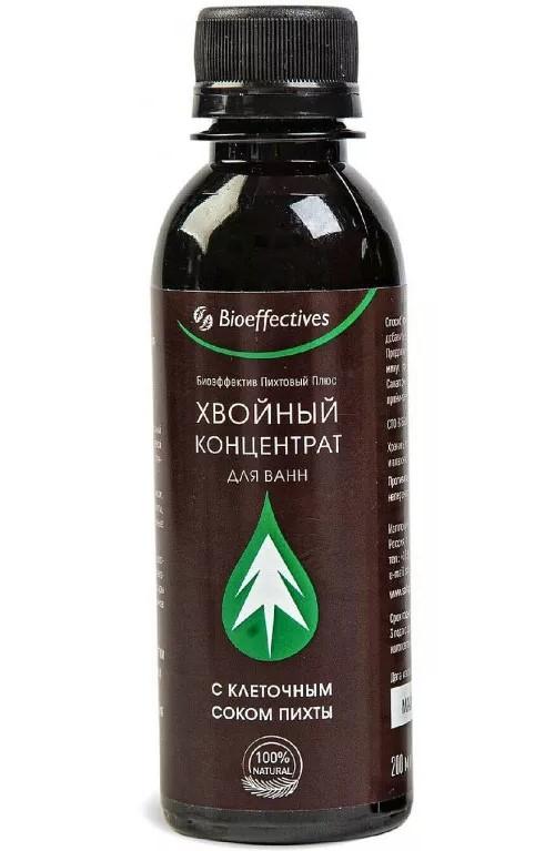 Bioeffectives. Хвойный концентрат для ванн Пихтовый плюс с клеточным соком пихты, 300г