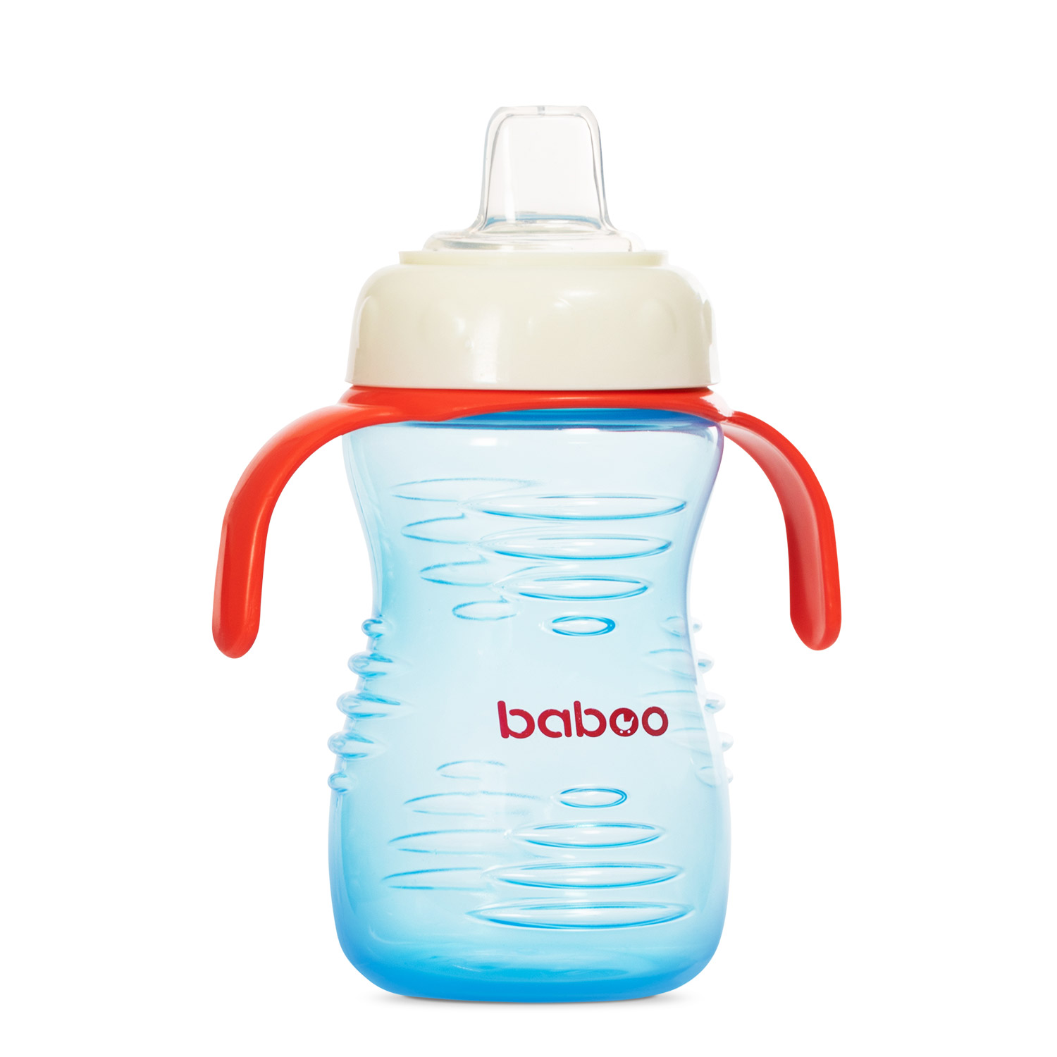 Поильник с силиконовым носиком BABOO голубой 260 мл.6 мес+
