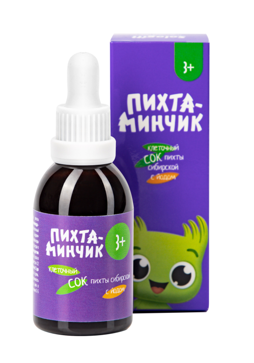 Bioeffectives Клеточный сок пихты сибирской с йодом Пихтаминчик, 60мл
