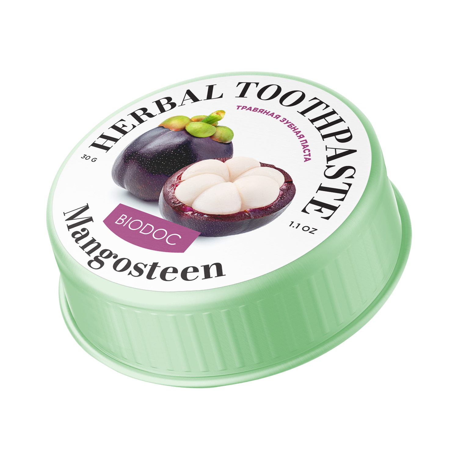 THAI Herbal Toothpaste Mangosteen BIODOC травяная зубная паста Мангостин, 30 г