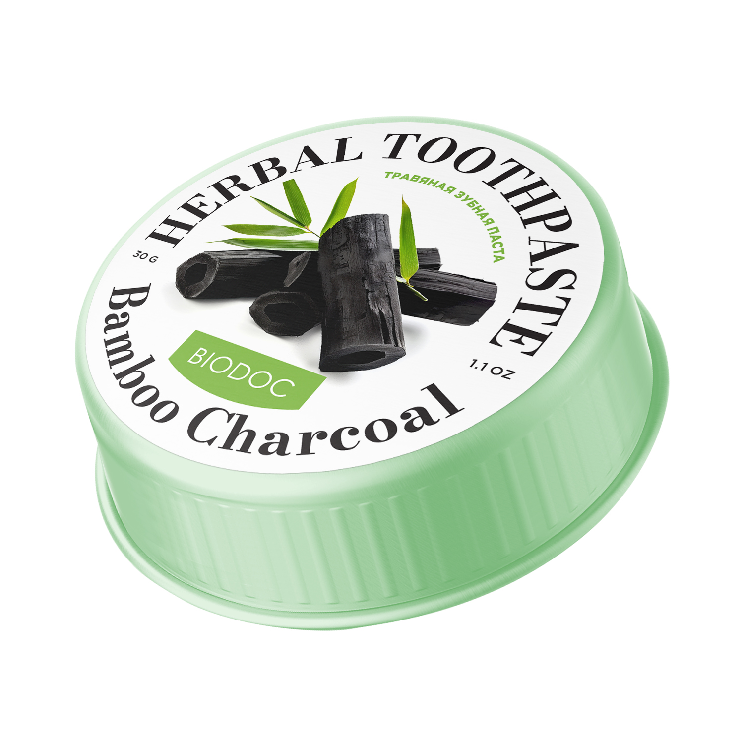 THAI Herbal Toothpaste Bamboo Charcoal BIODOC травяная зубная паста Бамбуковый уголь 30 г 250₽