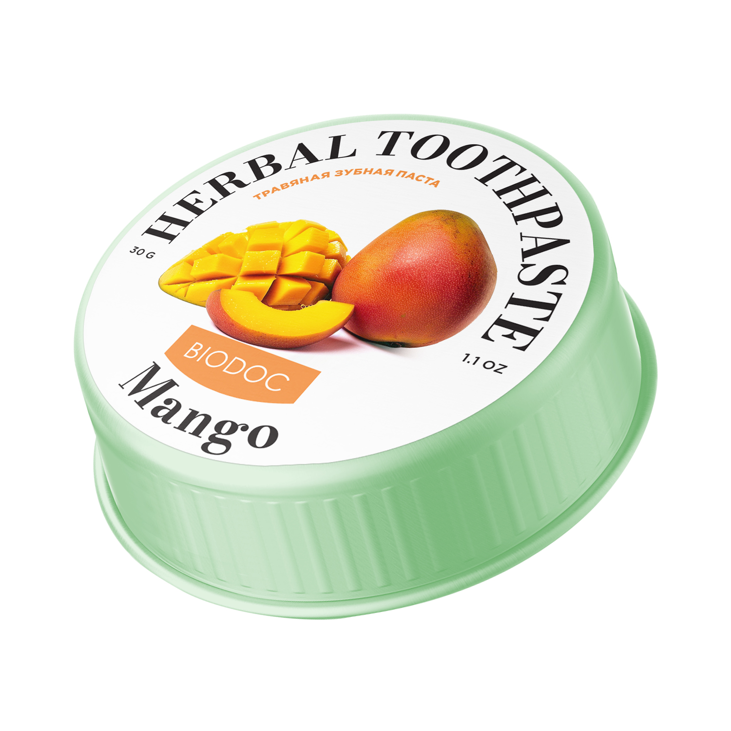 

THAI Herbal Toothpaste Mango BIODOC травяная зубная паста Манго, 30 г