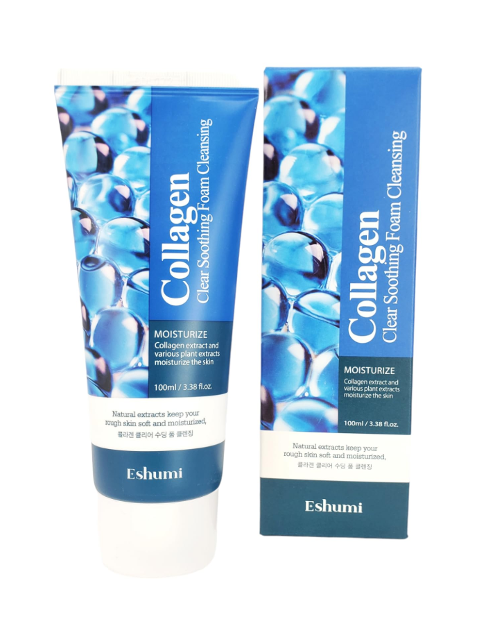 Пенка для умывания с морским коллагеном Eshumi Collagen Clear Soothing Foam Cleansing 100 мл