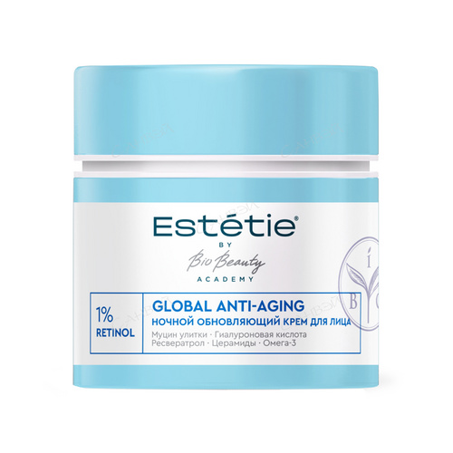 Крем Estetie Global Anti-Aging обновляющий д/лица ночной, 45 мл