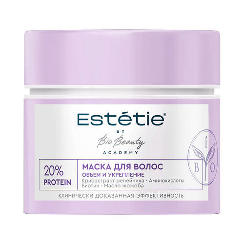 Маска Estetie 20% protein объем и укрепление д/волос, 180 мл
