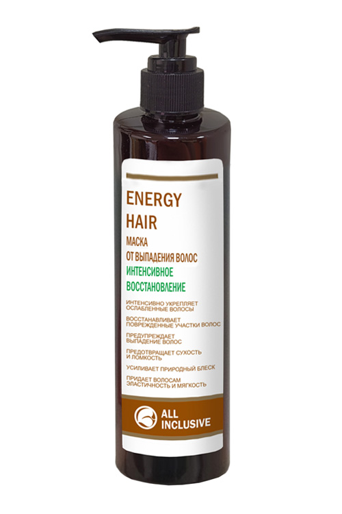 ENERGY HAIR  маска от выпадения волос, интенсив.восстановление 250 мл ALL INCLUSIVE