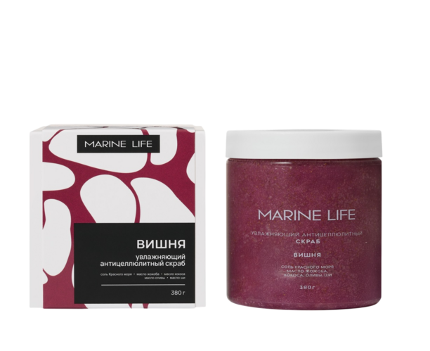 

Скраб Marine Life увлажняющий антицеллюлитный вишня, 380 г, (SK98526B)
