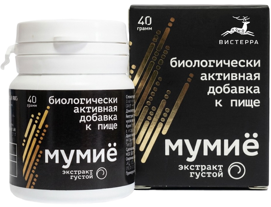 Вистерра Мумие 40 гр Экстракт густой