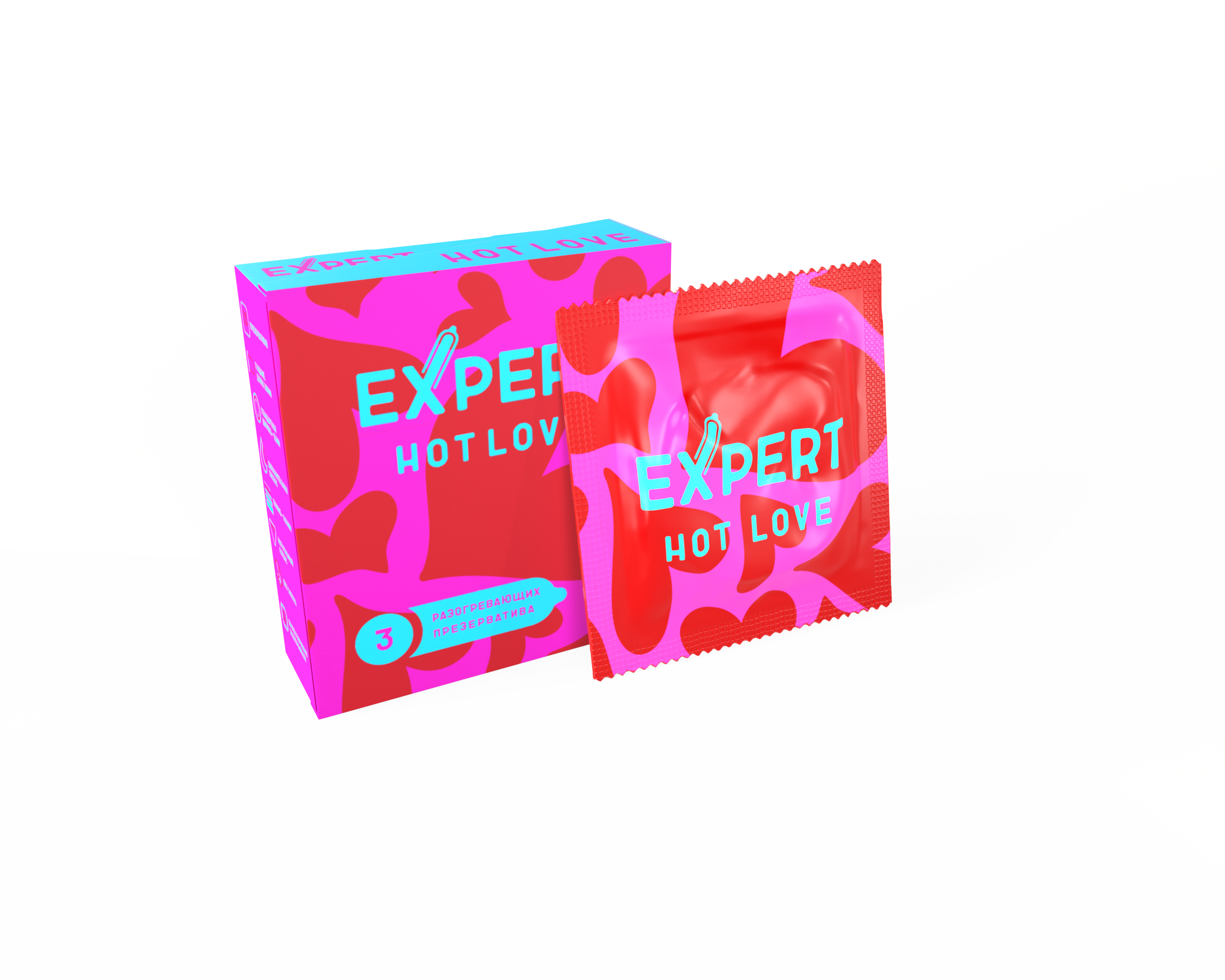 Презервативы Expert с разогревающим эффектом 3 шт.