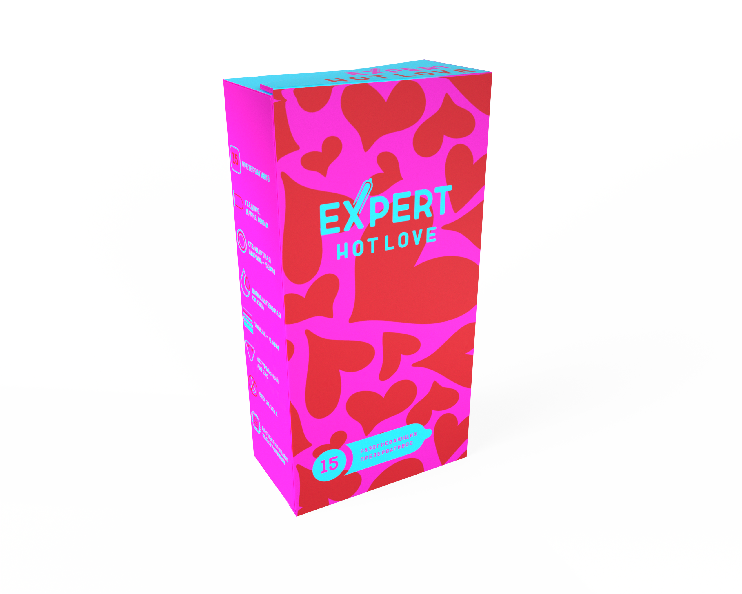 Презервативы Expert с разогревающим эффектом 15 шт.
