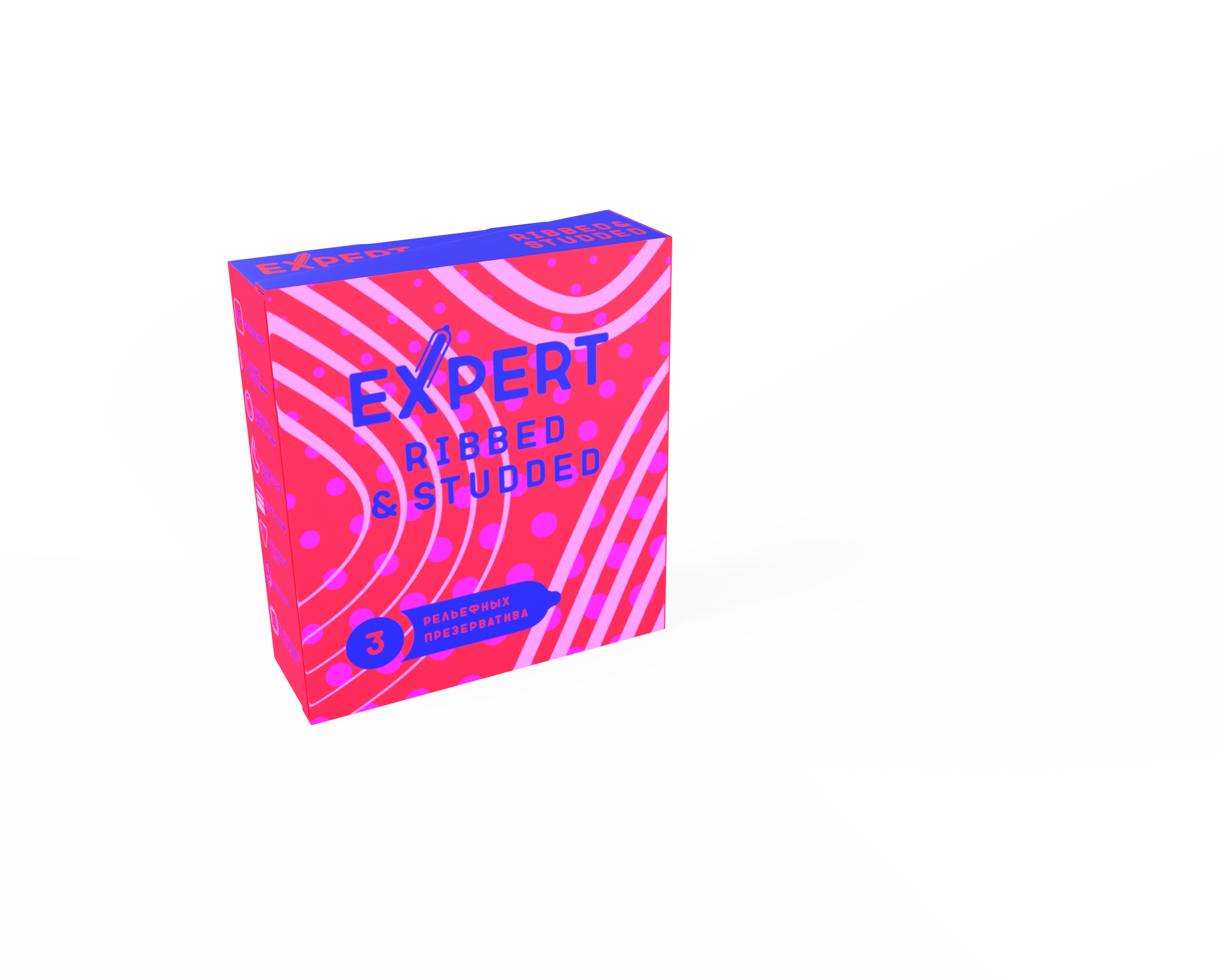 Презервативы Expert Ребристо-точечные 3 шт.