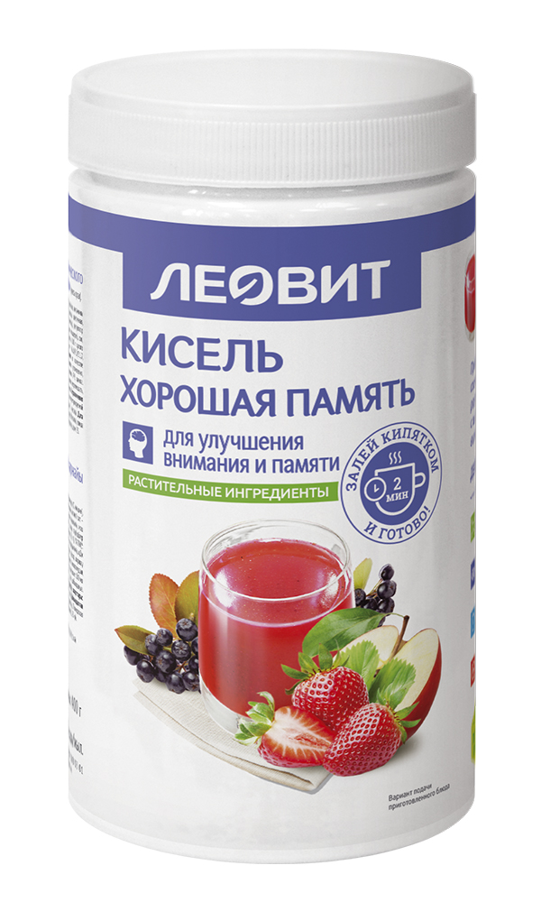 ЛЕОВИТ Кисель Хорошая память. Банка 400 г
