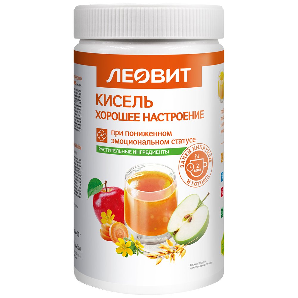 ЛЕОВИТ Кисель Хорошее настроение. Банка 400 г