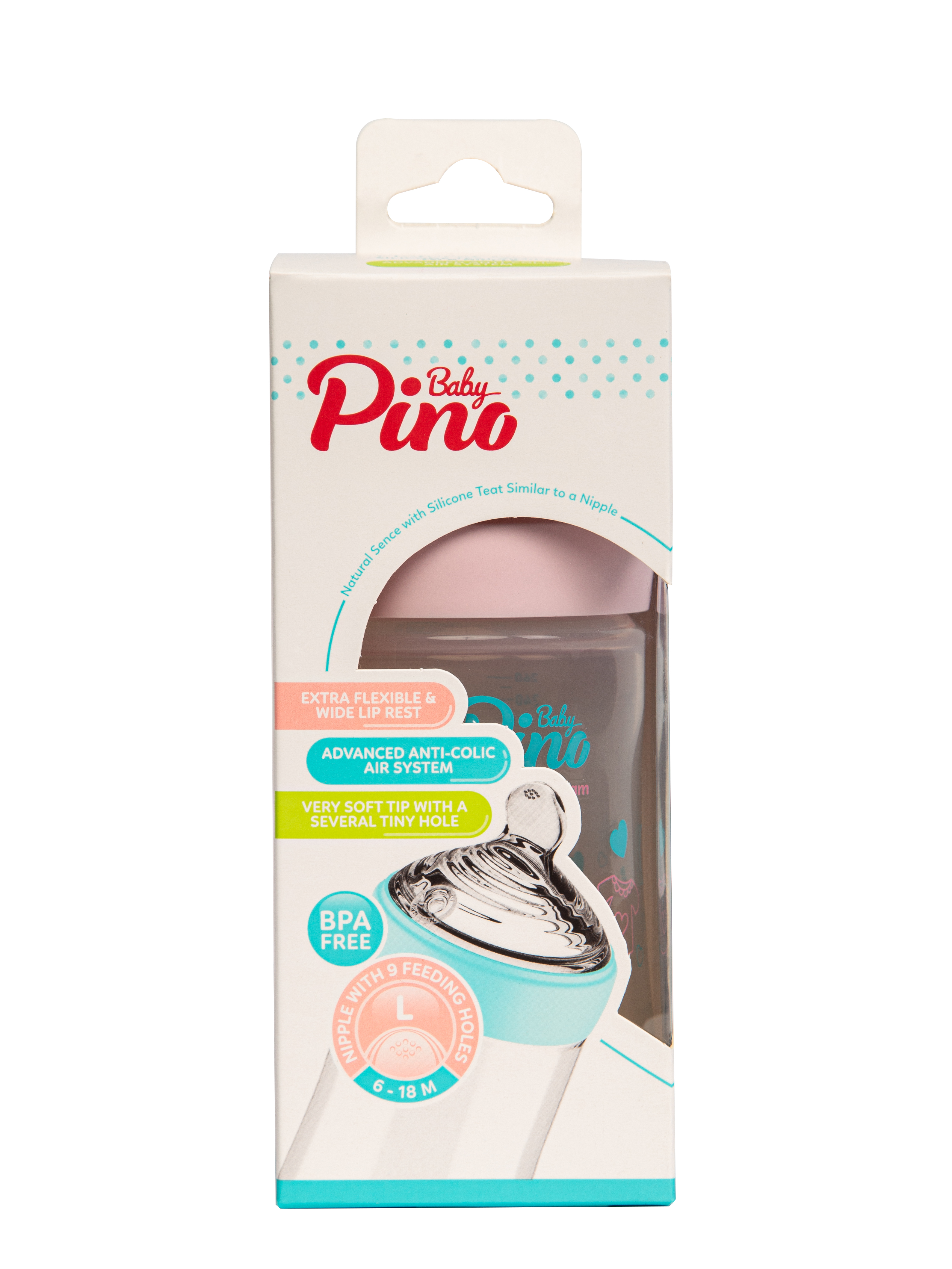 Детская бутылочка  Baby Pino  260 мл.