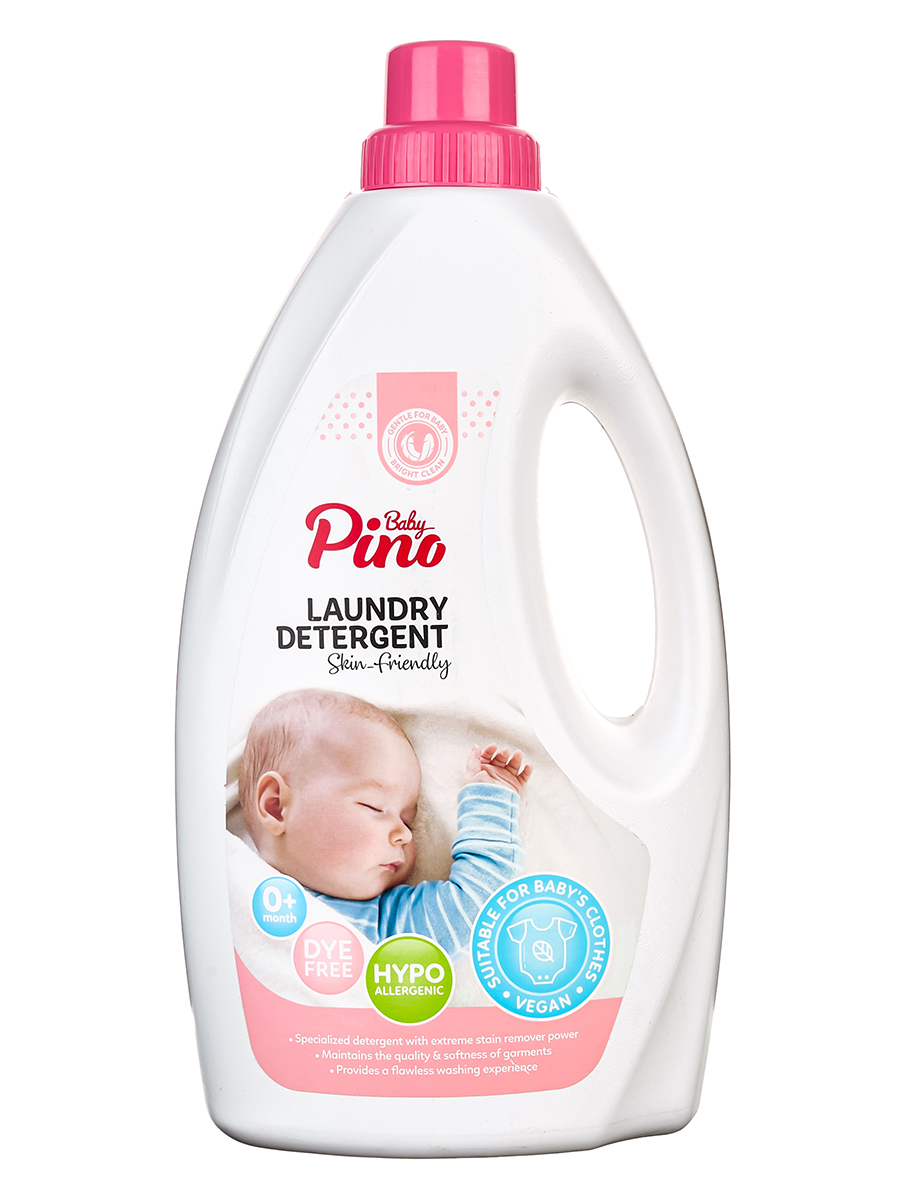 Гель для стирки детского белья Baby Pino, розовая упаковка  2л