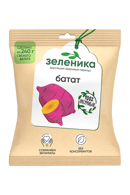 Овощной перекус из батата Зеленика, 30 г