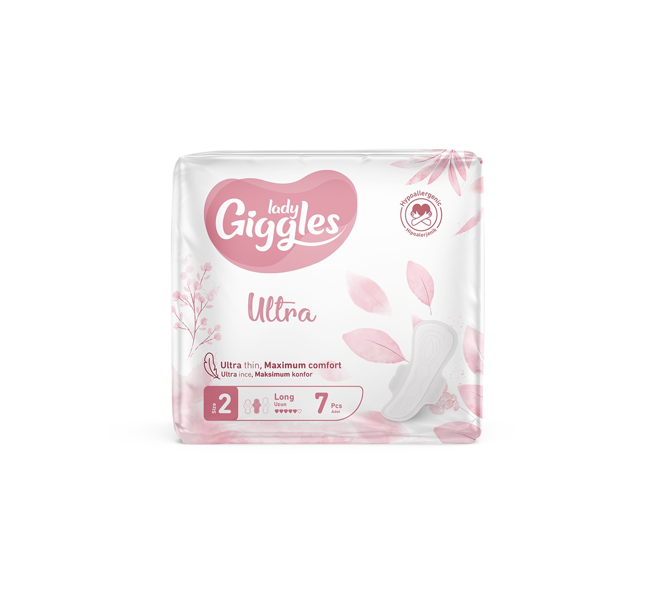 Прокладки ультратонкие Lady Giggles ULTRA long, 7 штук