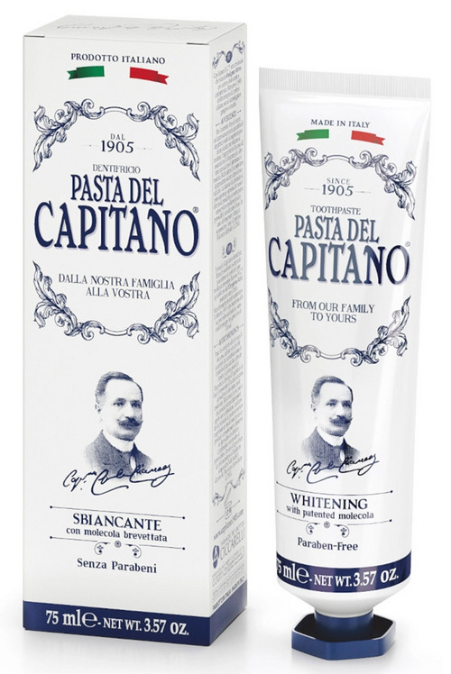 З/паста Pasta Del Capitano1905 отбеливающая с запатентованной молекулой, 75 мл