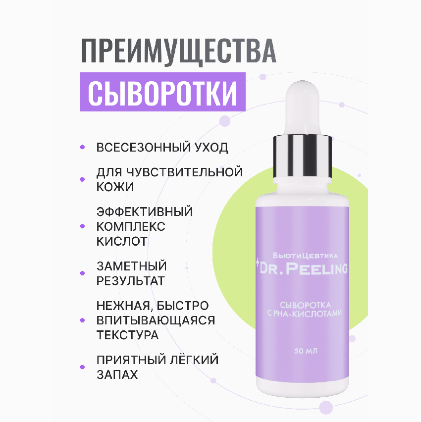 Сыворотка БьютиЦевтика с PHA-кислотами, 50 мл