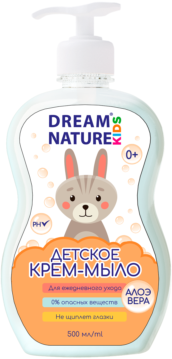Детское жидкое крем-мыло 0+, 500 мл. Dream Nature