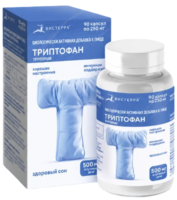 Вистерра Триптофан 90 капсул