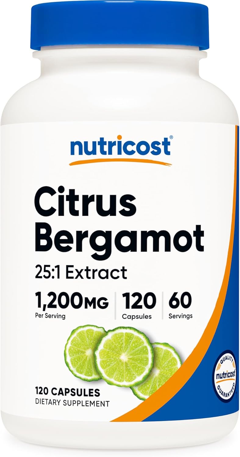 Биологически активная добавка к пище Nutricost Citrus Bergamot 1,200 MG, 120 капсул