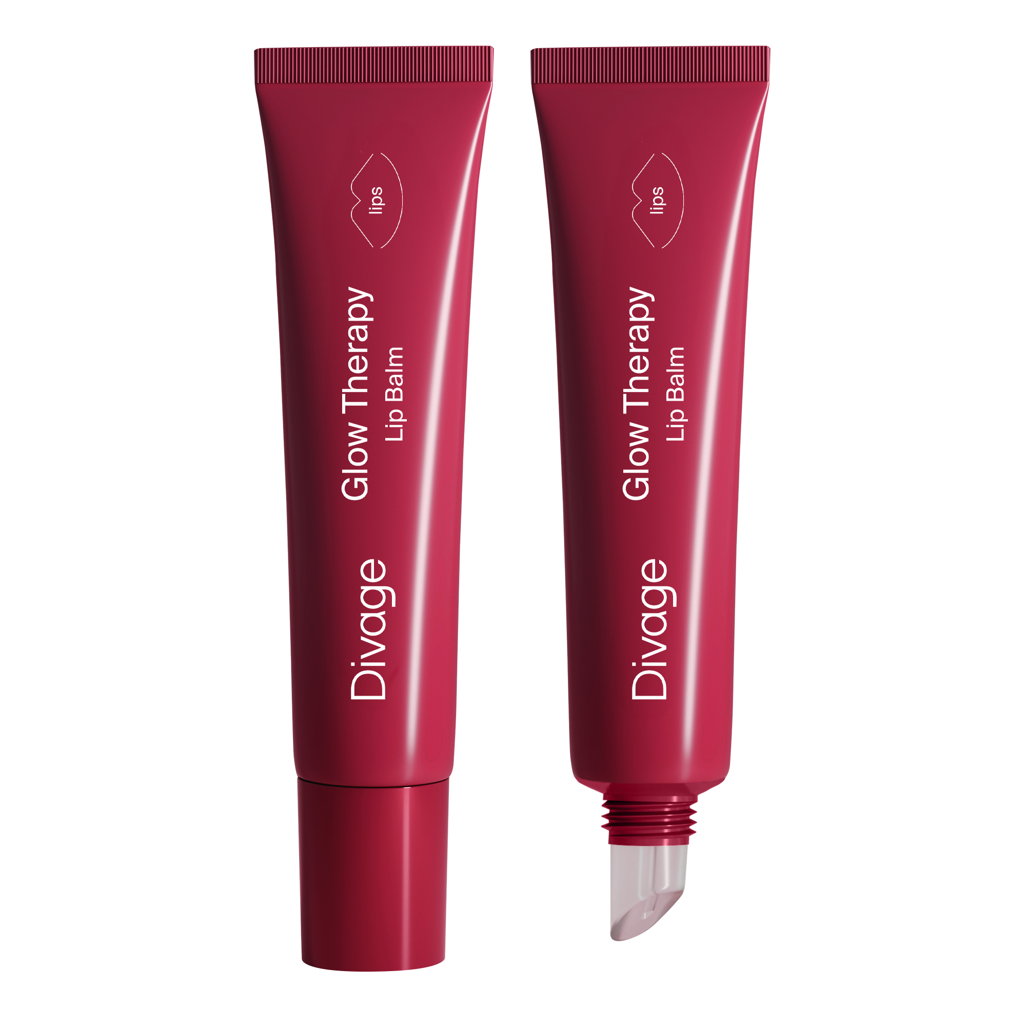 Divage Пептидный Бальзам Для Губ Glow Therapy Lip Balm тон 02 вишневый