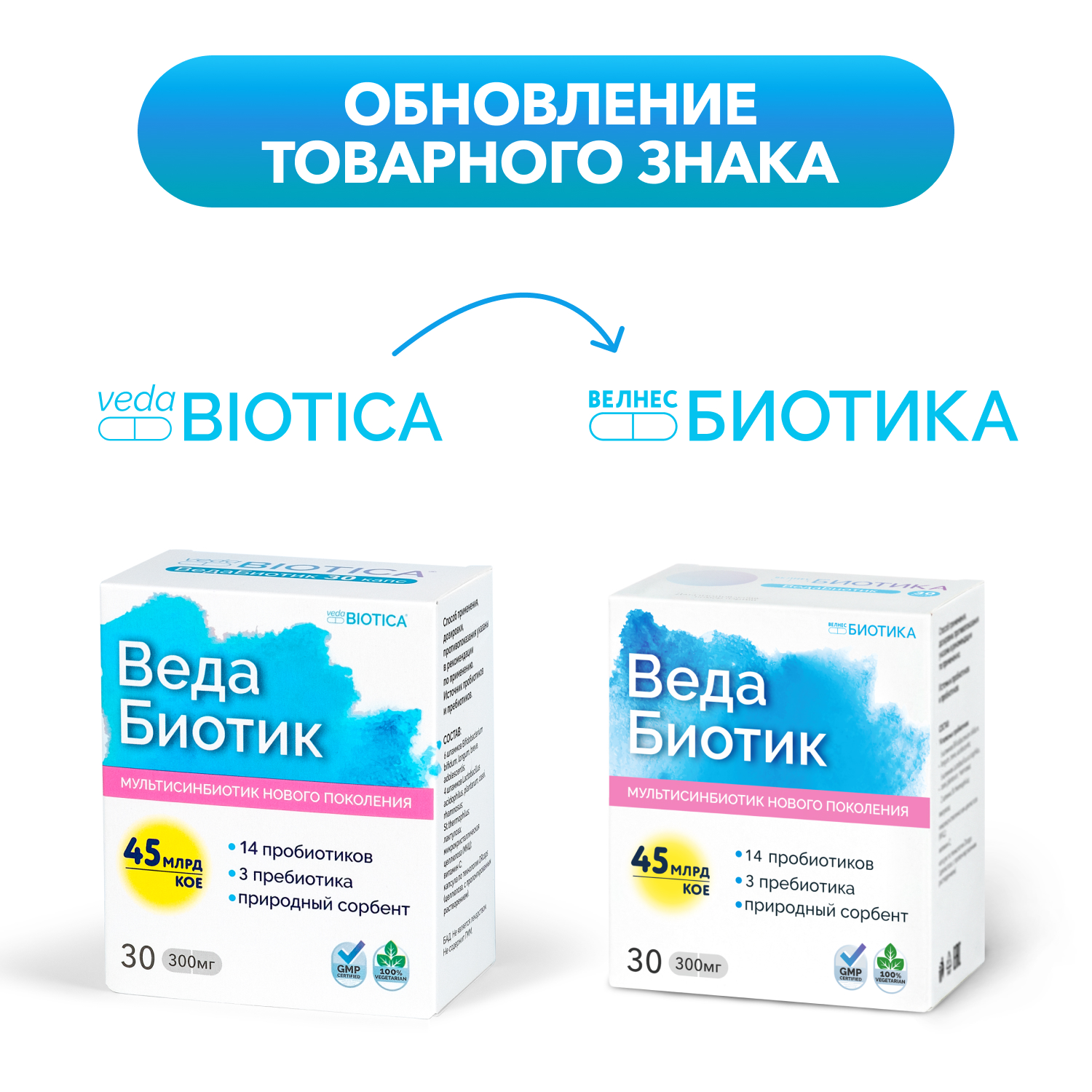 БАД ВедаБиотик ВелнесБиотика мультисинбиотик, капсулы 30 шт.