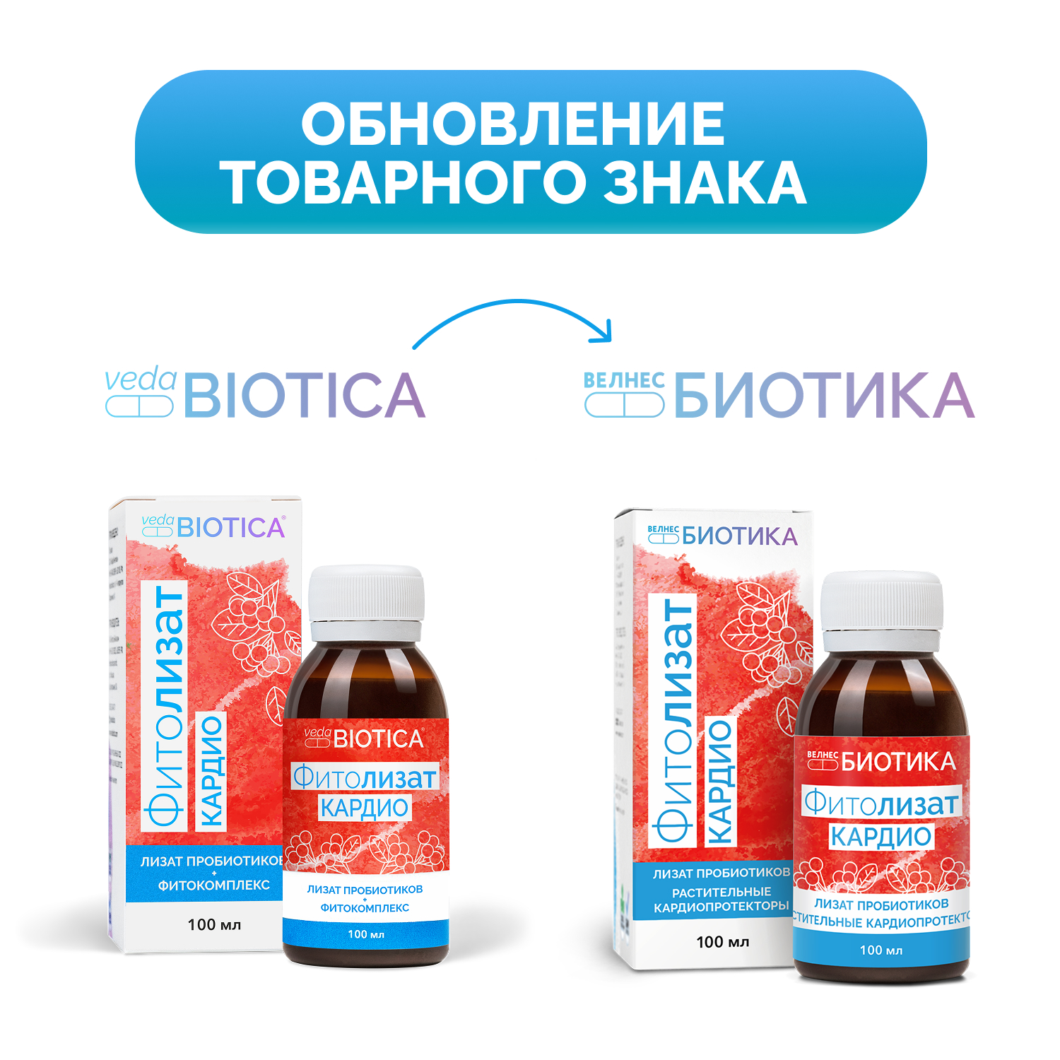 Пищевой концентрат Фитолизат Кардио метабиотик VedaBIOTICA, 100 мл.