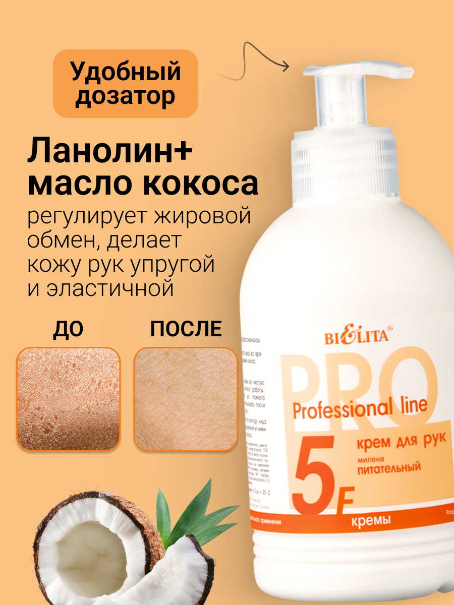 Белита Крем для рук МИЛЕНА Проф.линия 300мл