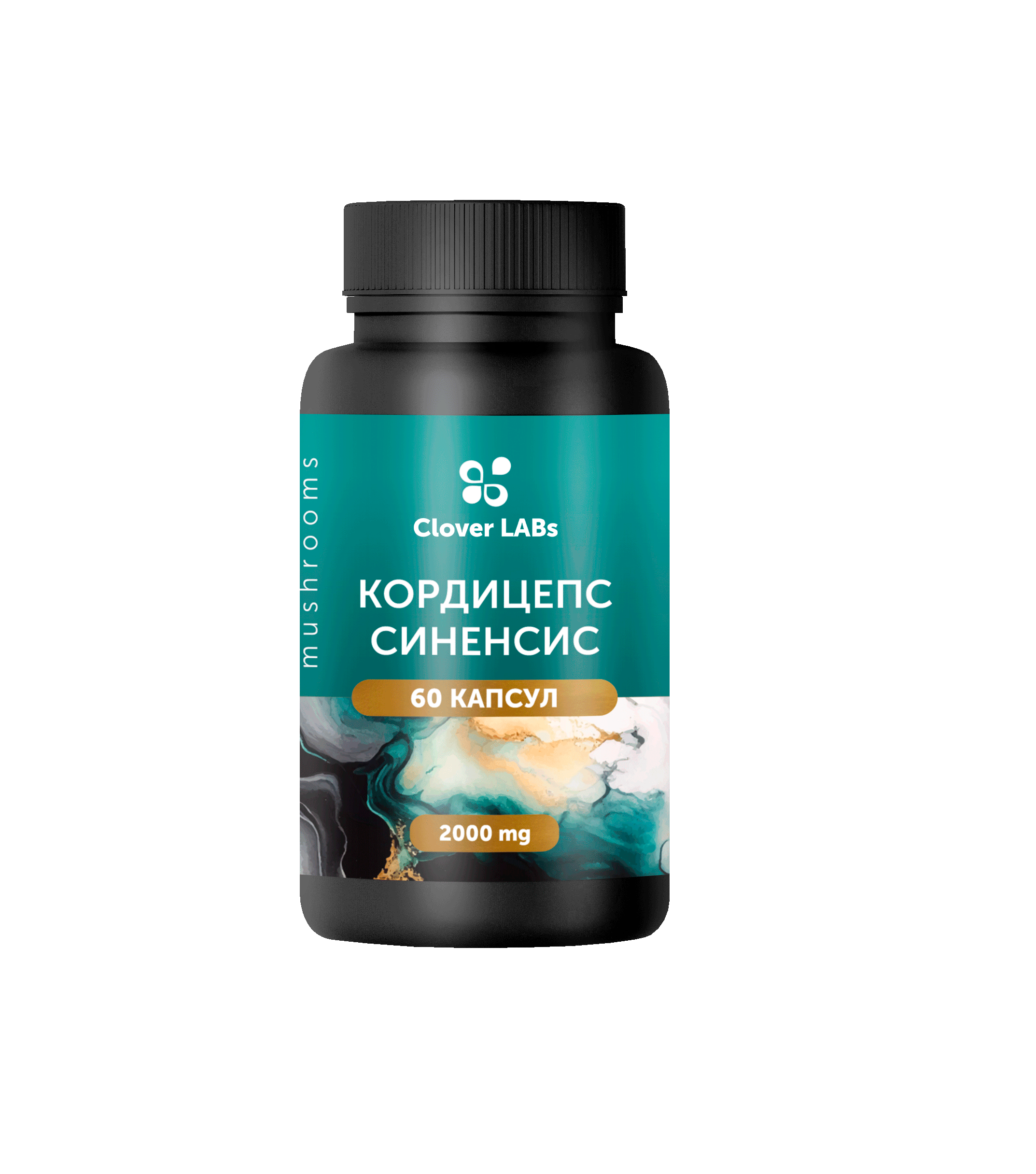 Экстракт Кордицепс Синенсис Clover Labs 60 капсул