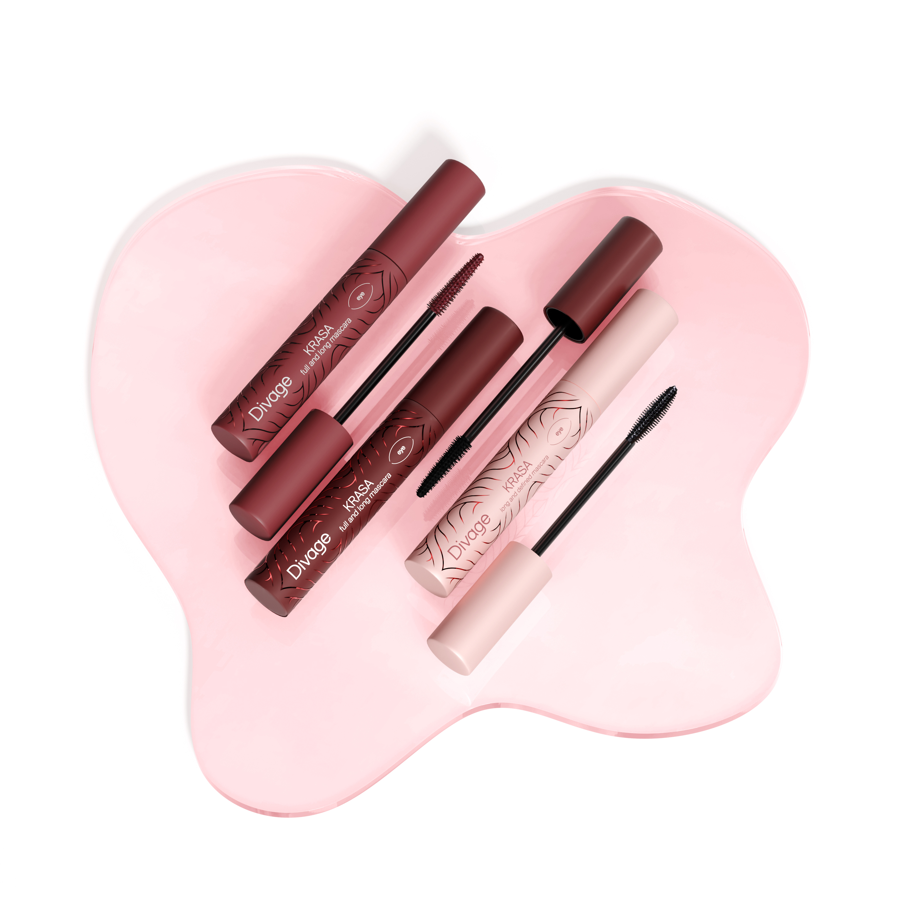 Divage Тушь Для Ресниц Удлиняющая Krasa Long And Defined Mascara Ж Товар Тон 01 черный
