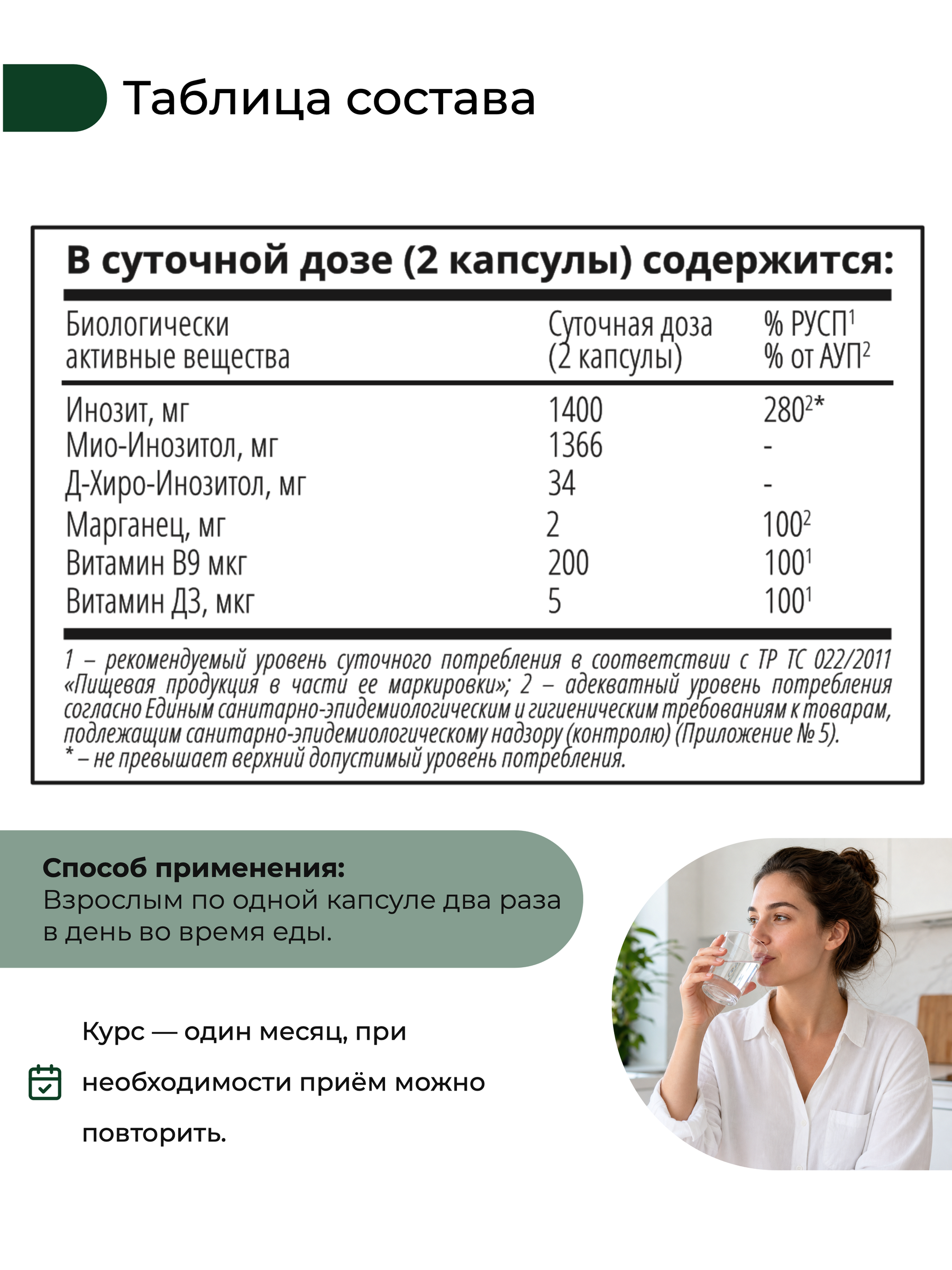 Nooteria Labs БАД Инозитол в капсулах, 60 шт