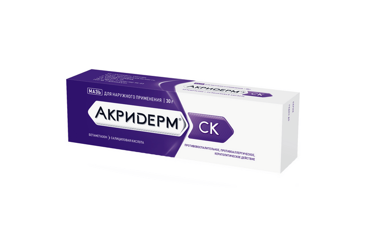 

Акридерм СК, 30 г, мазь
