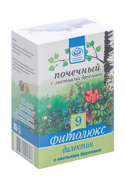 

Фитолюкс-9 Дилектин с листьями брусники, 50 г