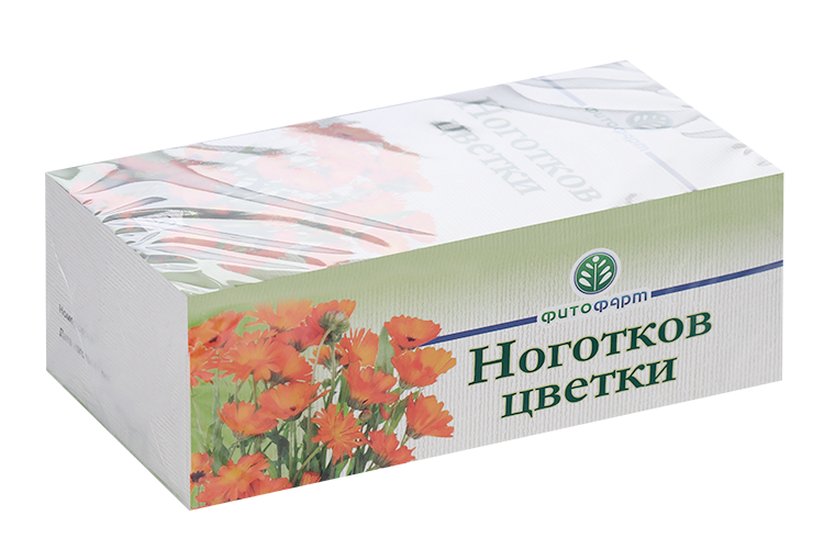 

Ноготков цветки, 1,5 г, 20 шт, .