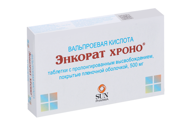 

Энкорат хроно 500 мг, 30 шт, таблетки с пролонгированным высвобождением покрытые пленочной оболочкой