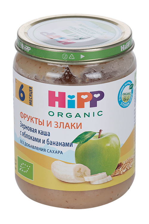 

Каша Хипп злаки с яблок и банан, 190 г