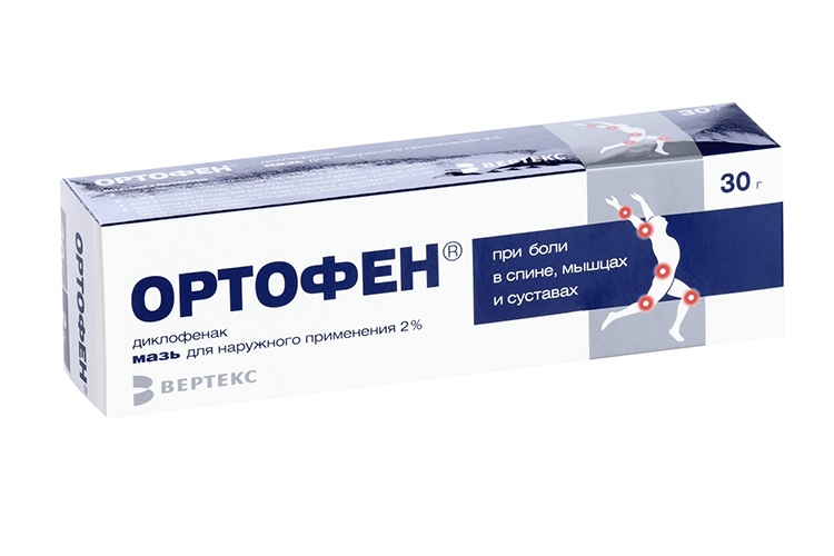 

Ортофен 2%, 30 г, мазь