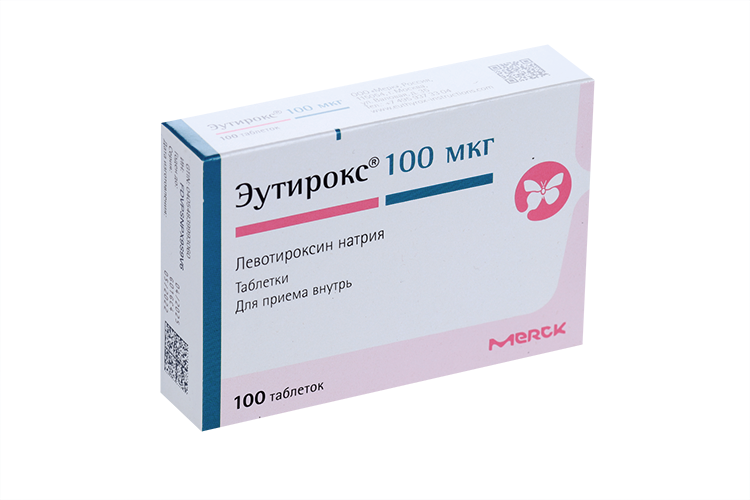 Эутирокс 100 мкг, 100 шт, таблетки