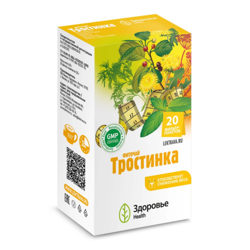 

Фиточай Тростинка, 2 г, 20 шт, фильтр-пакет