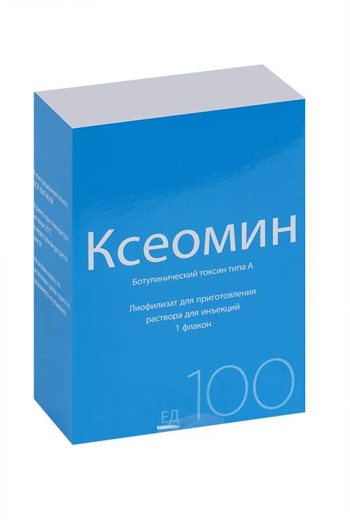 

Ксеомин 100 ЕД, лиофилизат для приготовления раствора для инъекций