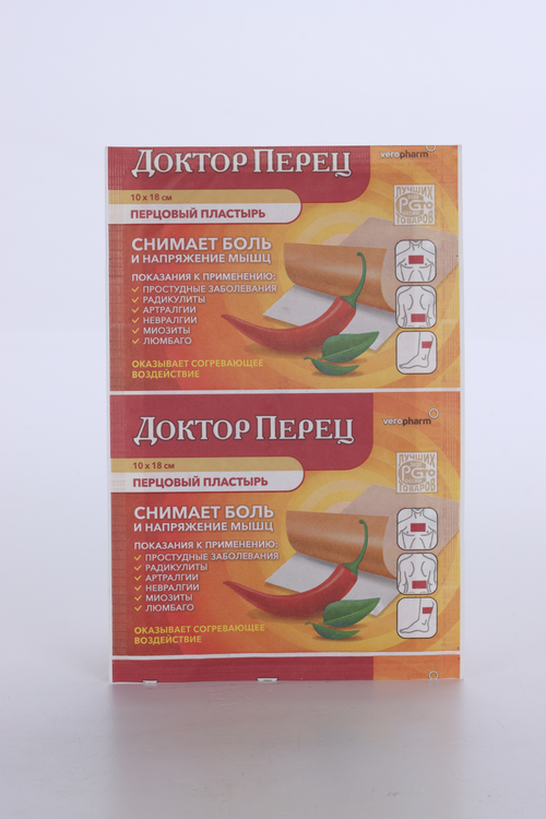 Пластырь перцовый Доктор перец 10х18 см