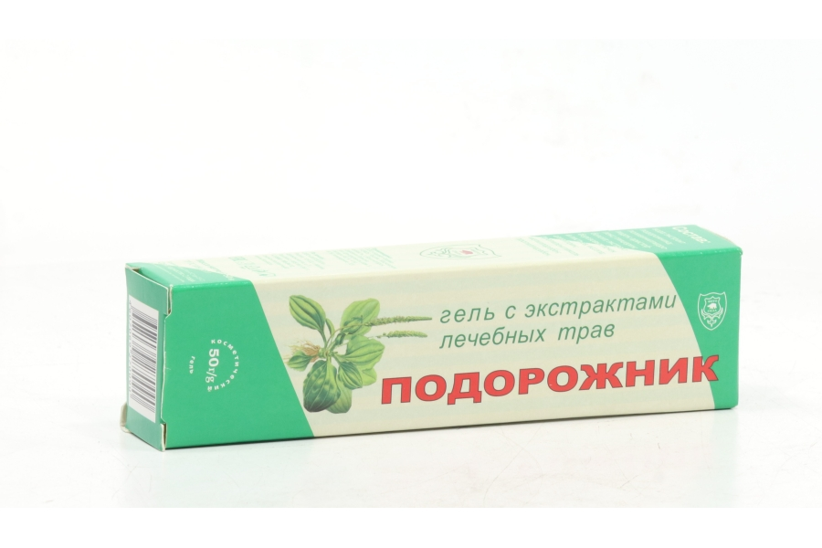 

Гель Подорожник с экстрактом лечебных трав, 50 г