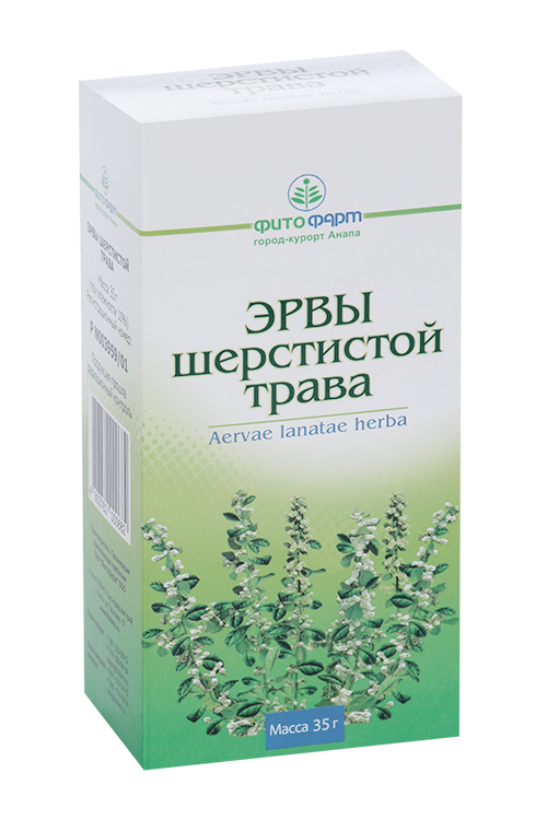 

Эрвы шерстис трава (Пол-пола) 35 г, трава измельченая