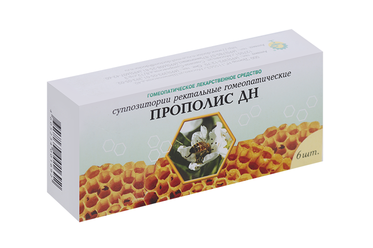 

Прополис ДН, 6 шт, суппозитории гомеопатические